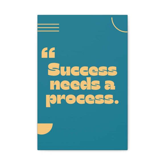 Inspirational Wall Art Success Needs Process Motivation Wall Decor for Home Offi